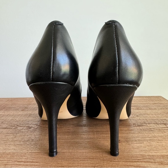 Nine West - Women's Flax Black Leather Pumps size 10 - Picture 5 of 10